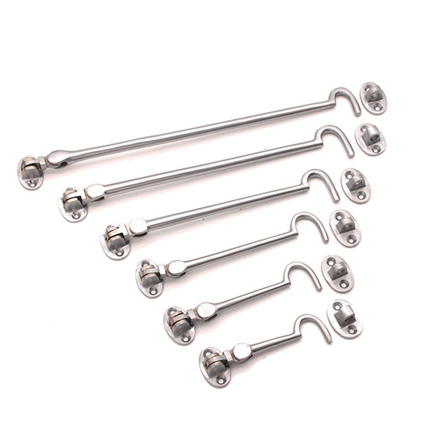 This is an image of Spira Brass - Silent Cabin Hook 3" - 75mm Satin Chrome available to order from T.H Wiggans Architectural Ironmongery in Kendal, quick delivery and discounted prices.