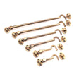 This is an image of Spira Brass - Silent Cabin Hook 6" - 150mm Antique Brass available to order from T.H Wiggans Architectural Ironmongery in Kendal, quick delivery and discounted prices.