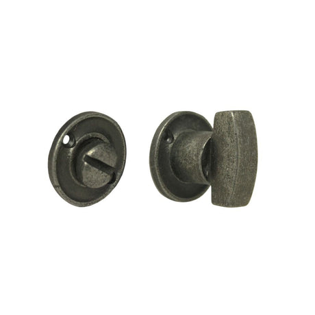 This is an image of Spira Brass - Bathroom Thumb Turn Pewter available to order from T.H Wiggans Architectural Ironmongery in Kendal, quick delivery and discounted prices.