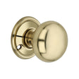 This is an image of Spira Brass - Cottage Large 50mm Door Knob Polished Brass available to order from T.H Wiggans Architectural Ironmongery in Kendal, quick delivery and discounted prices.