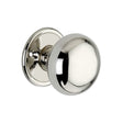 This is an image of Spira Brass - Cottage Large 50mm Rim/Mortice Door Knob Polished Nickel available to order from T.H Wiggans Architectural Ironmongery in Kendal, quick delivery and discounted prices.