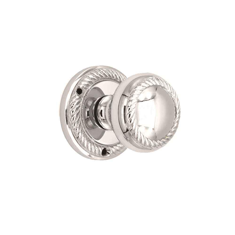This is an image of Spira Brass - Georgian Mortice Door Knob Polished Chrome available to order from T.H Wiggans Architectural Ironmongery in Kendal, quick delivery and discounted prices.