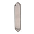 This is an image of Spira Brass - Georgian Half Round Finger Plate 295mm Satin Chrome available to order from T.H Wiggans Architectural Ironmongery in Kendal, quick delivery and discounted prices.