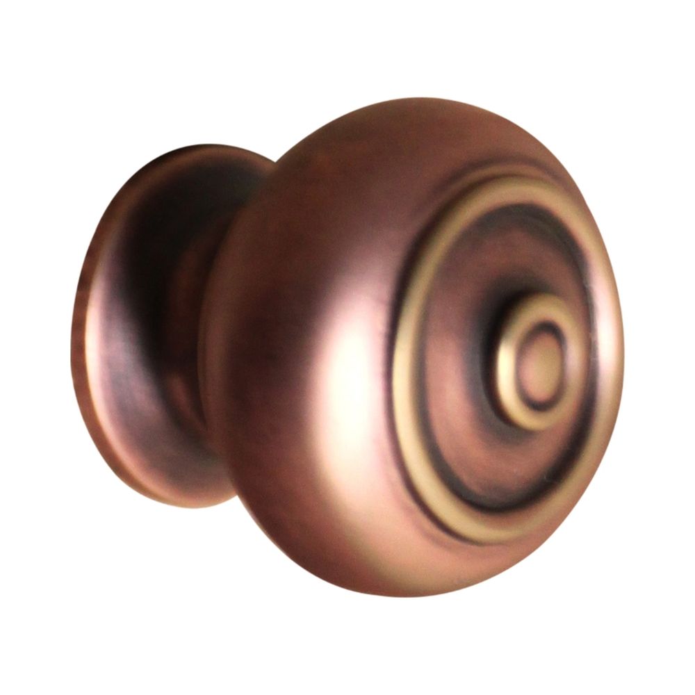 This is an image of Spira Brass - Bloxwich Small 30mm Cupboard Knob Aged Bronze  available to order from T.H Wiggans Architectural Ironmongery in Kendal, quick delivery and discounted prices.