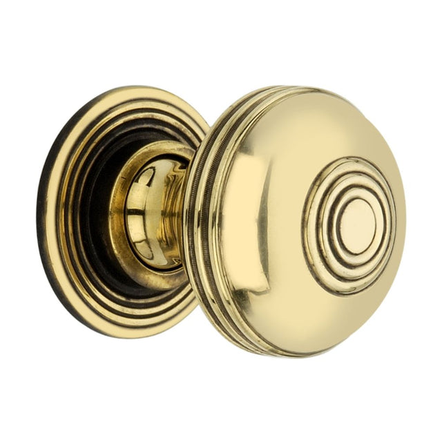 This is an image of Spira Brass - Preston Small 32mm Cupboard Knob Aged Brass  available to order from T.H Wiggans Architectural Ironmongery in Kendal, quick delivery and discounted prices.