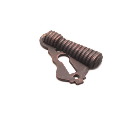 This is an image of Spira Brass - Beehive Escutcheon Aged Bronze available to order from T.H Wiggans Architectural Ironmongery in Kendal, quick delivery and discounted prices.