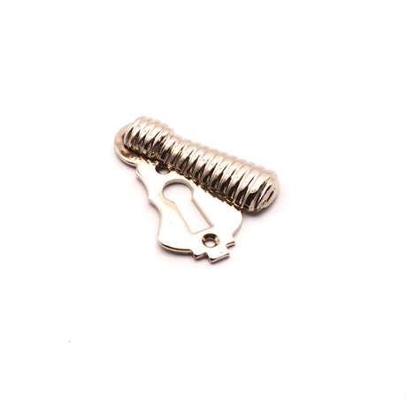 This is an image of Spira Brass - Beehive Escutcheon Polished Nickel available to order from T.H Wiggans Architectural Ironmongery in Kendal, quick delivery and discounted prices.
