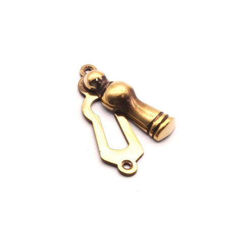 This is an image of Spira Brass - Lady Escutcheon Aged Brass available to order from T.H Wiggans Architectural Ironmongery in Kendal, quick delivery and discounted prices.