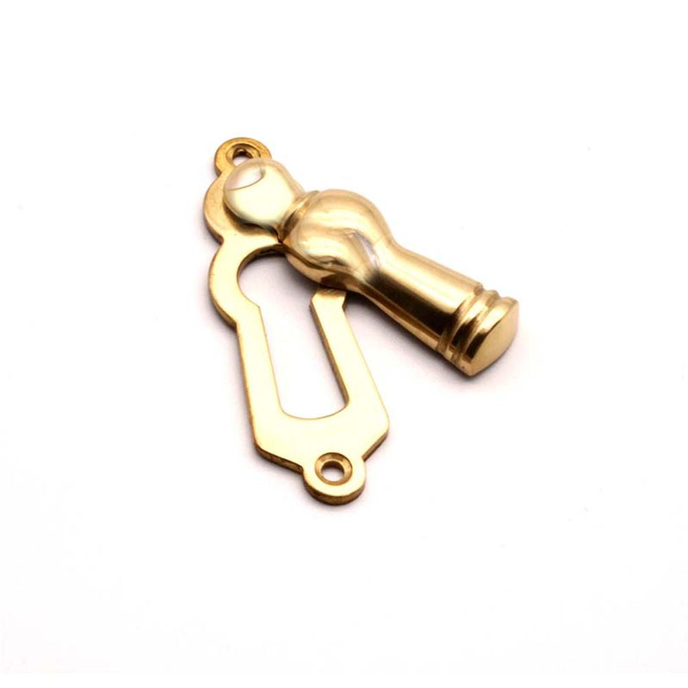 This is an image of Spira Brass - Lady Escutcheon Polished Brass available to order from T.H Wiggans Architectural Ironmongery in Kendal, quick delivery and discounted prices.