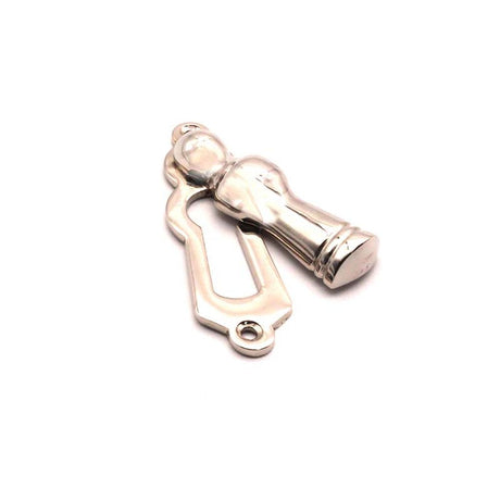 This is an image of Spira Brass - Lady Escutcheon Polished Nickel available to order from T.H Wiggans Architectural Ironmongery in Kendal, quick delivery and discounted prices.