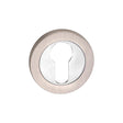 This is an image of Spira Brass - Euro Profile Escutcheon Dual Tone available to order from T.H Wiggans Architectural Ironmongery in Kendal, quick delivery and discounted prices.