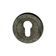 This is an image of Spira Brass - Euro Profile Escutcheon Pewter available to order from T.H Wiggans Architectural Ironmongery in Kendal, quick delivery and discounted prices.
