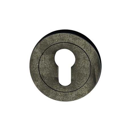 This is an image of Spira Brass - Euro Profile Escutcheon Pewter available to order from T.H Wiggans Architectural Ironmongery in Kendal, quick delivery and discounted prices.