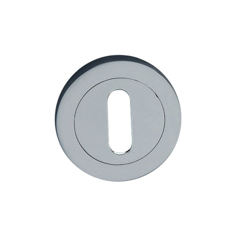 This is an image of Spira Brass - Oval Standard Escutcheon Satin Chrome available to order from T.H Wiggans Architectural Ironmongery in Kendal, quick delivery and discounted prices.