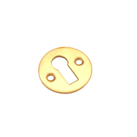 This is an image of Spira Brass - Victorian Key hole Polished Brass available to order from T.H Wiggans Architectural Ironmongery in Kendal, quick delivery and discounted prices.
