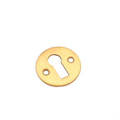 This is an image of Spira Brass - Victorian Key hole Satin Brass available to order from T.H Wiggans Architectural Ironmongery in Kendal, quick delivery and discounted prices.
