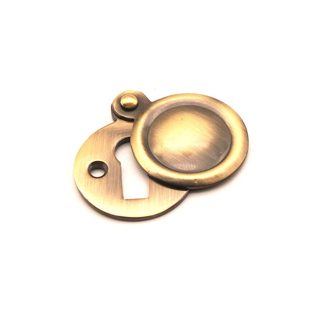 This is an image of Spira Brass - Victorian Key hole Covered Antique available to order from T.H Wiggans Architectural Ironmongery in Kendal, quick delivery and discounted prices.