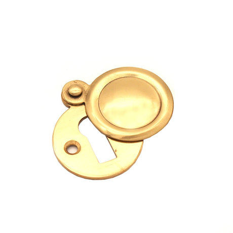 This is an image of Spira Brass - Victorian Key hole Covered Polished Brass available to order from T.H Wiggans Architectural Ironmongery in Kendal, quick delivery and discounted prices.