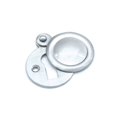 This is an image of Spira Brass - Victorian Key hole Covered Satin Chrome available to order from T.H Wiggans Architectural Ironmongery in Kendal, quick delivery and discounted prices.