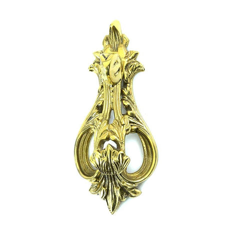 This is an image of Spira Brass - Snella Door Knocker Polished Brass available to order from T.H Wiggans Architectural Ironmongery in Kendal, quick delivery and discounted prices.