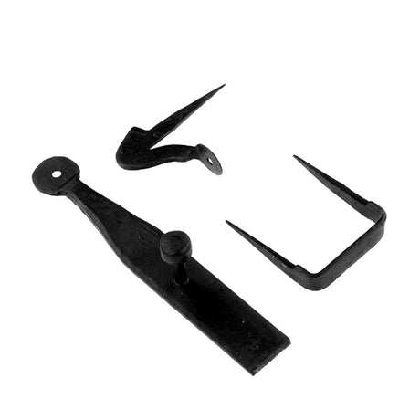 This is an image of Spira Brass - Iron Door Latch Set Beeswax available to order from T.H Wiggans Architectural Ironmongery in Kendal, quick delivery and discounted prices.