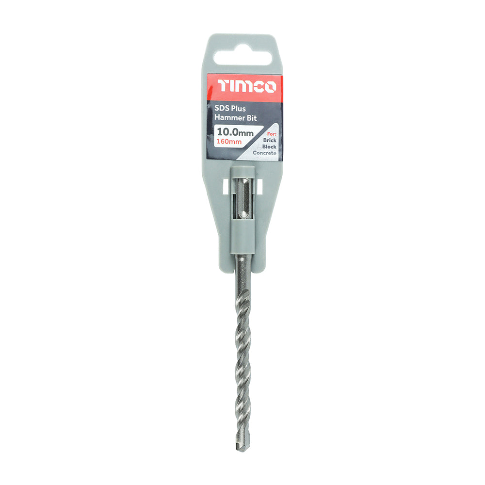 This is an image showing TIMCO SDS Plus Hammer Bit - 10.0 x 160 - 1 Each Clip available from T.H Wiggans Ironmongery in Kendal, quick delivery at discounted prices.