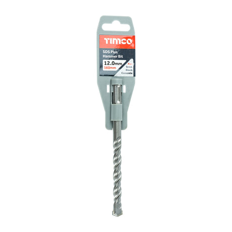 This is an image showing TIMCO SDS Plus Hammer Bit - 12.0 x 160 - 1 Each Clip available from T.H Wiggans Ironmongery in Kendal, quick delivery at discounted prices.