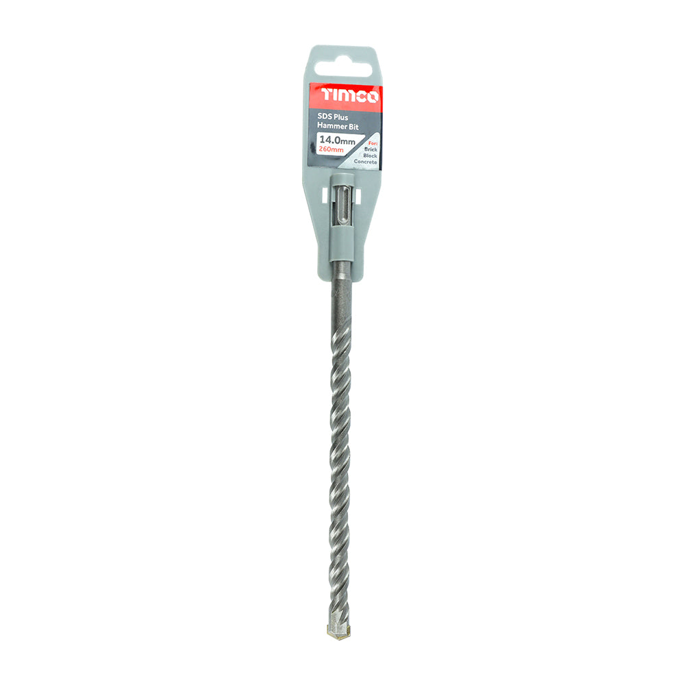 This is an image showing TIMCO SDS Plus Hammer Bit - 14.0 x 260 - 1 Each Clip available from T.H Wiggans Ironmongery in Kendal, quick delivery at discounted prices.