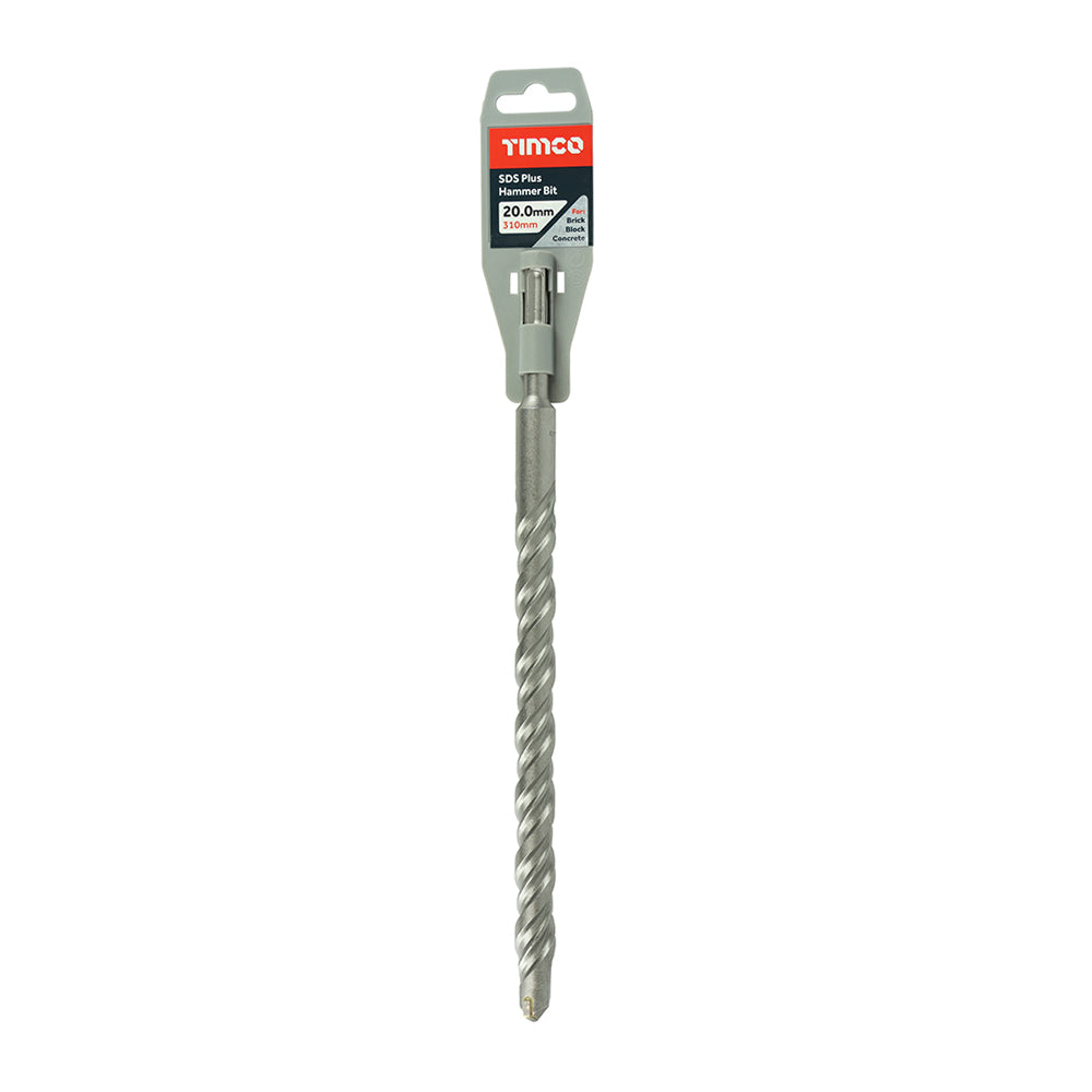 This is an image showing TIMCO SDS Plus Hammer Bit - 20.0 x 310 - 1 Each Clip available from T.H Wiggans Ironmongery in Kendal, quick delivery at discounted prices.