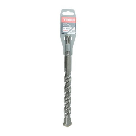 This is an image showing TIMCO SDS Plus Hammer Bit - 25.0 x 260 - 1 Each Clip available from T.H Wiggans Ironmongery in Kendal, quick delivery at discounted prices.