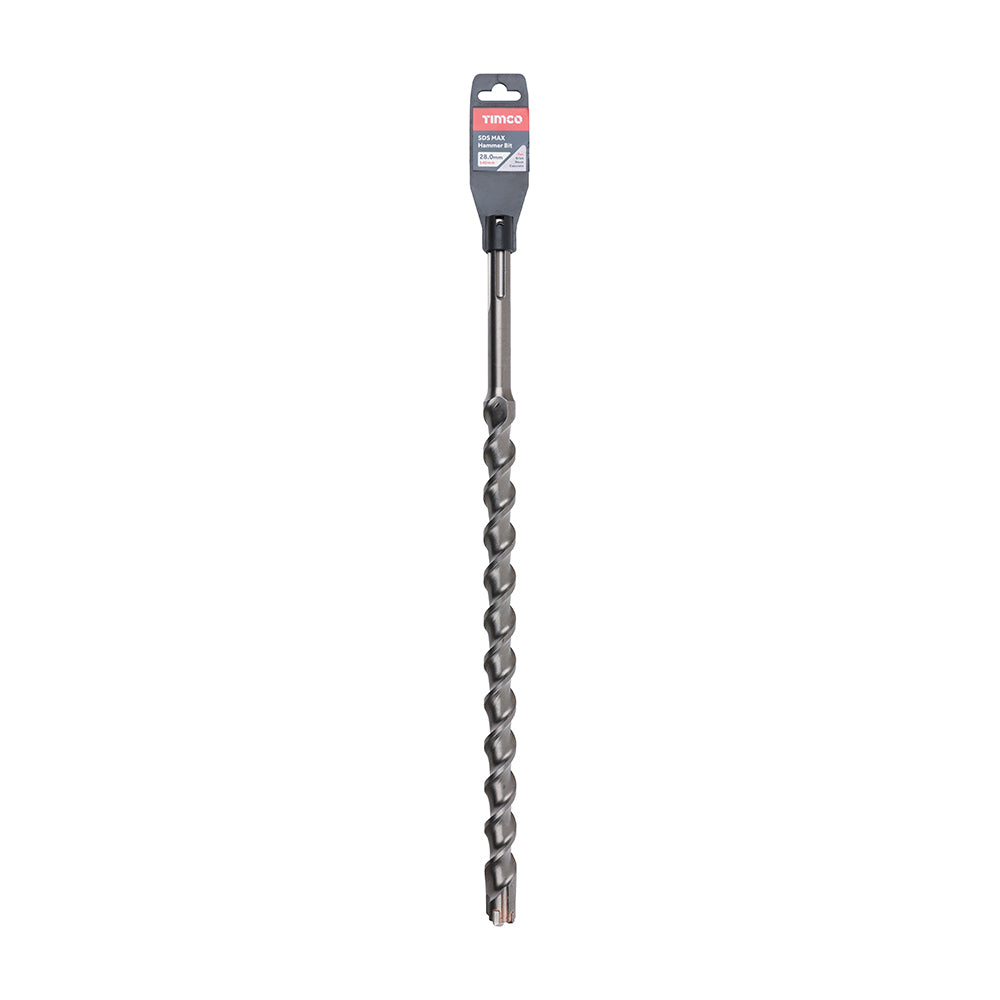 This is an image showing TIMCO SDS Max Hammer Bit - 28 x 540 - 1 Each Clip available from T.H Wiggans Ironmongery in Kendal, quick delivery at discounted prices.