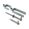 This is an image showing TIMCO Standard Double Strap Hinge Set - Hot Dipped Galvanised - 600mm - 1 Each Plain Bag available from T.H Wiggans Ironmongery in Kendal, quick delivery at discounted prices.
