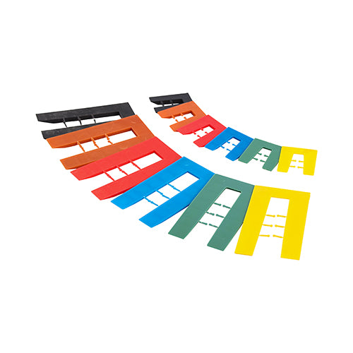 This is an image showing TIMCO Assorted Horseshoe Shims - 1.0 - 6.0mm - 400 Pieces Tub available from T.H Wiggans Ironmongery in Kendal, quick delivery at discounted prices.
