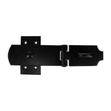 This is an image showing TIMCO Swivel Pattern Hasp & Staple - Heavy Duty - Black - 8" - 1 Each Plain Bag available from T.H Wiggans Ironmongery in Kendal, quick delivery at discounted prices.