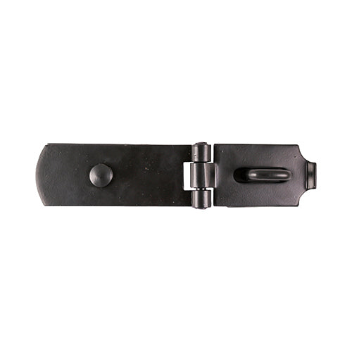 This is an image showing TIMCO Swivel Pattern Hasp & Staple - Heavy Duty - Black - 8" - 1 Each TIMbag available from T.H Wiggans Ironmongery in Kendal, quick delivery at discounted prices.