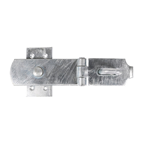 This is an image showing TIMCO Swivel Pattern Hasp & Staple - Heavy Duty - Hot Dipped Galvanised - 8" - 1 Each Plain Bag available from T.H Wiggans Ironmongery in Kendal, quick delivery at discounted prices.