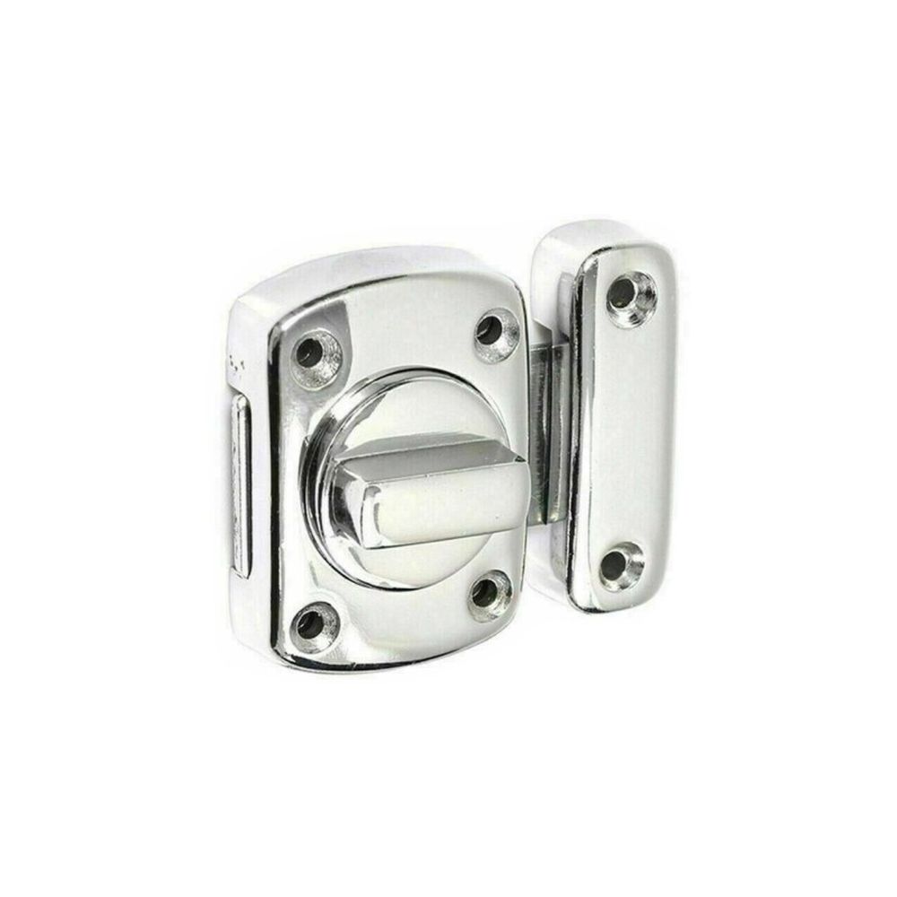 This is an image of Spira Brass - Sigma Bathroom Latch Small Polished Chrome available to order from T.H Wiggans Architectural Ironmongery in Kendal, quick delivery and discounted prices.