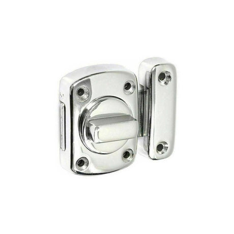 This is an image of Spira Brass - Sigma Bathroom Latch Small Polished Chrome available to order from T.H Wiggans Architectural Ironmongery in Kendal, quick delivery and discounted prices.