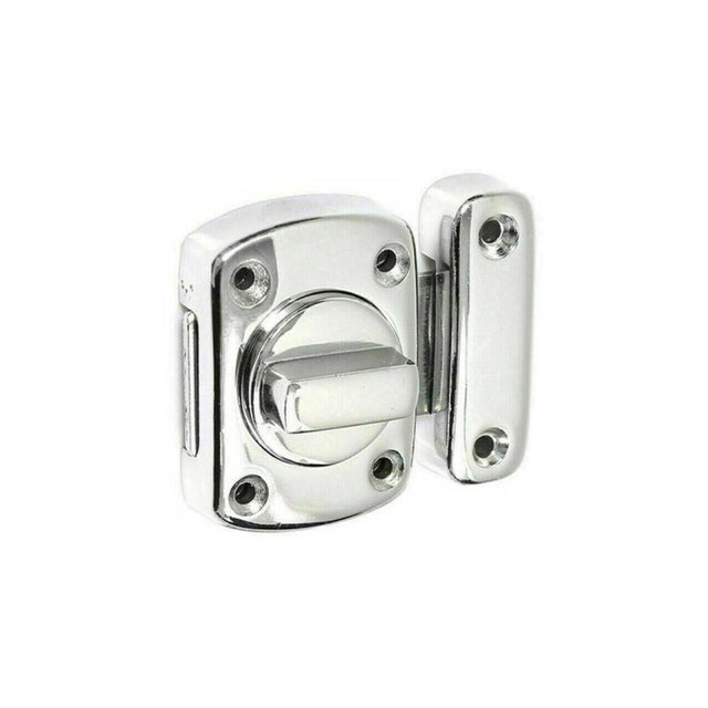 This is an image of Spira Brass - Sigma Bathroom Latch Small Polished Chrome available to order from T.H Wiggans Architectural Ironmongery in Kendal, quick delivery and discounted prices.