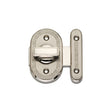 This is an image of Spira Brass - Delta Bathroom Latch Big Satin Nickel available to order from T.H Wiggans Architectural Ironmongery in Kendal, quick delivery and discounted prices.