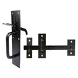 This is an image showing TIMCO Suffolk Latch - Medium Duty - Black - 205 x 45mm - 1 Each TIMbag available from T.H Wiggans Ironmongery in Kendal, quick delivery at discounted prices.