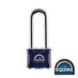 This is an image showing TIMCO Stronglock Laminated Padlock - 2.5" Long Shackle - 35/2.5 - 40mm - 1 Each Blister Pack available from T.H Wiggans Ironmongery in Kendal, quick delivery at discounted prices.