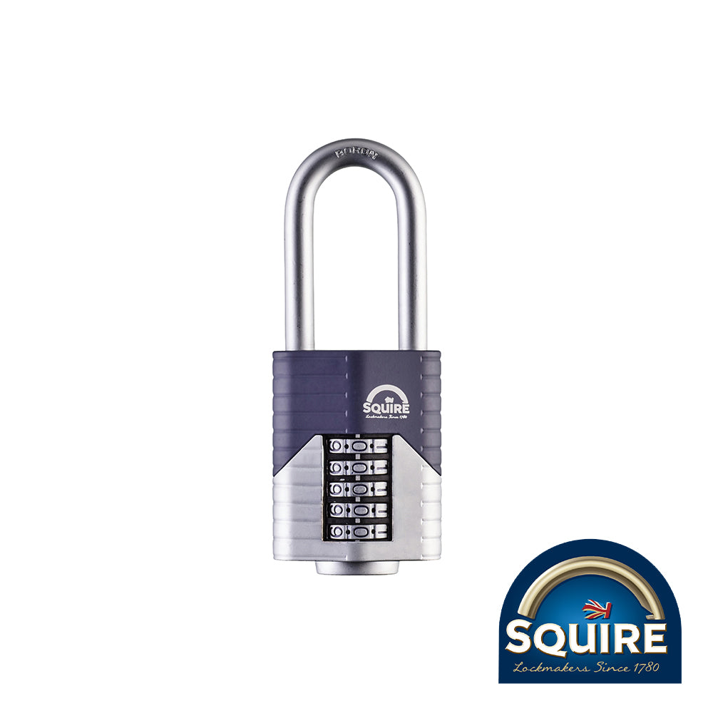 This is an image showing TIMCO Vulcan Combination Padlock - Boron 2.5" Long Shackle - VULCAN COMBI 60/2.5 - 60mm - 1 Each Blister Pack available from T.H Wiggans Ironmongery in Kendal, quick delivery at discounted prices.
