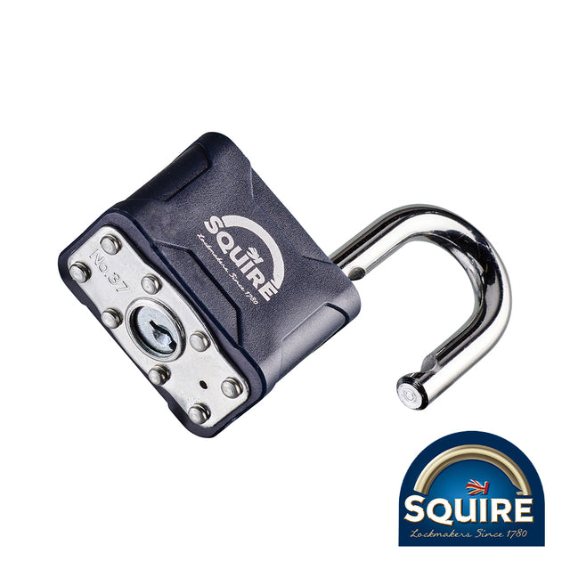 This is an image showing TIMCO Stronglock Laminated Padlock - 37 - 45mm - 1 Each Blister Pack available from T.H Wiggans Ironmongery in Kendal, quick delivery at discounted prices.