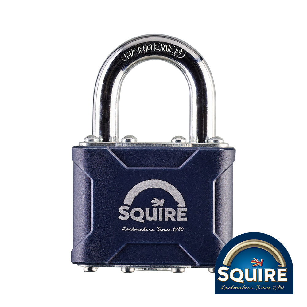 This is an image showing TIMCO Stronglock Laminated Padlock - 37 - 45mm - 1 Each Blister Pack available from T.H Wiggans Ironmongery in Kendal, quick delivery at discounted prices.