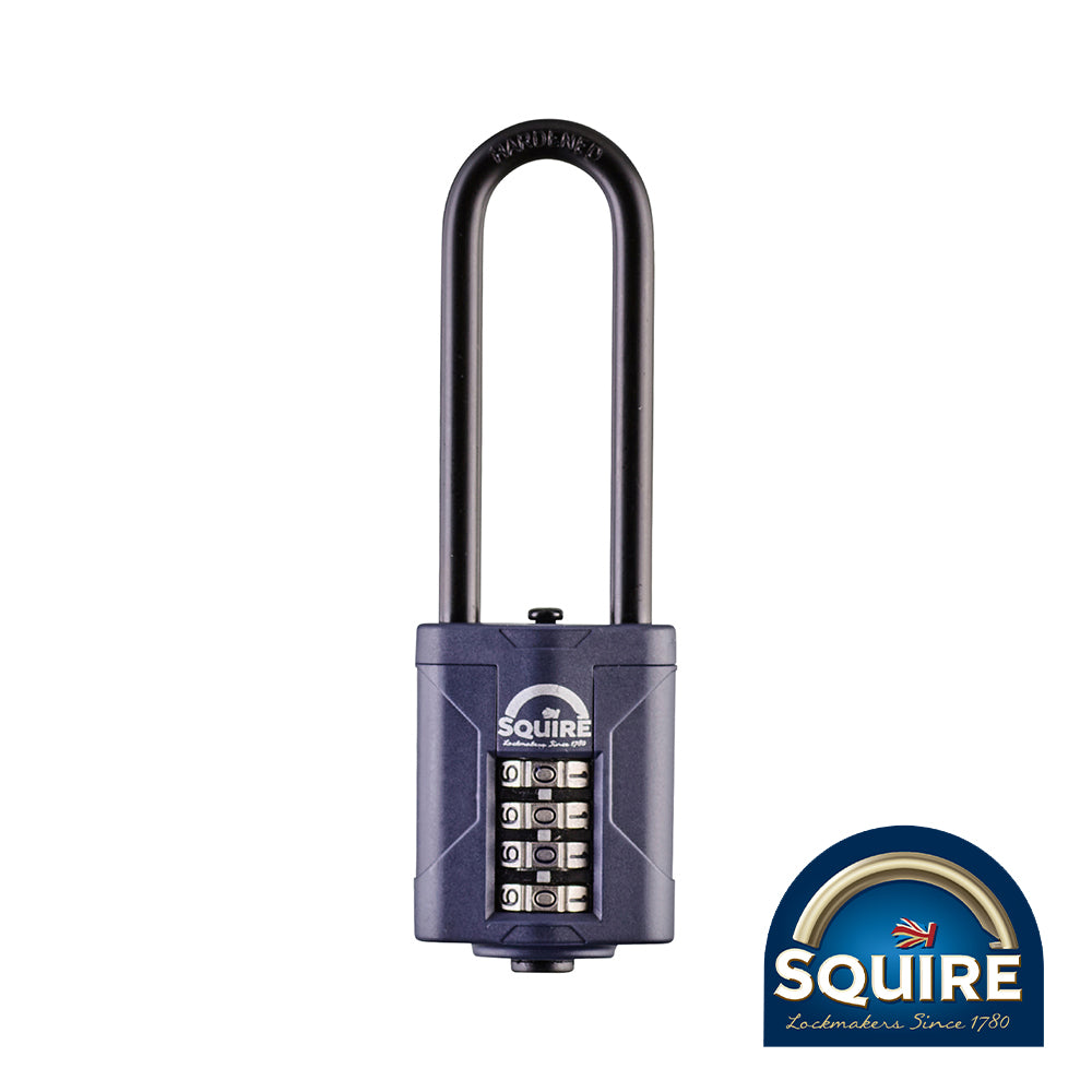 This is an image showing TIMCO Combination Padlock - Steel 2.5" Long Shackle - CP40/2.5 - 40mm - 1 Each Blister Pack available from T.H Wiggans Ironmongery in Kendal, quick delivery at discounted prices.