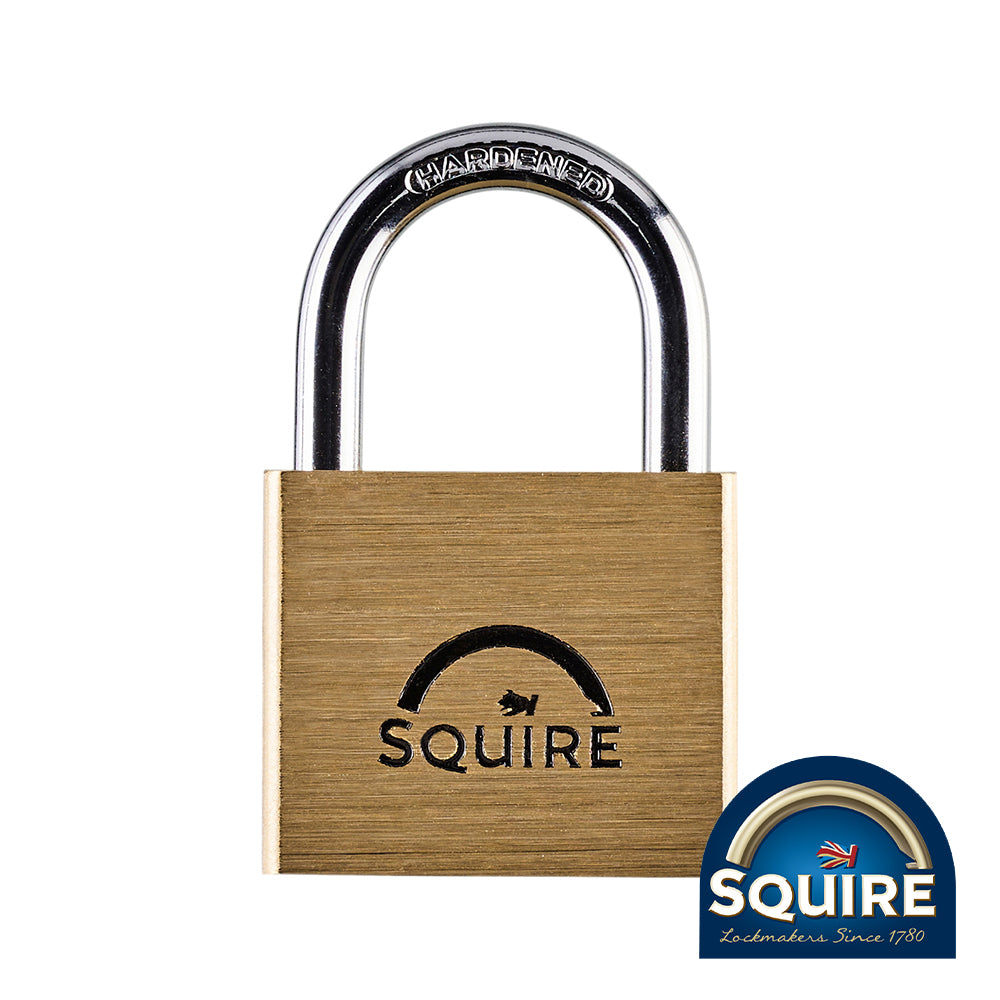 This is an image showing TIMCO Premium Brass Lion Padlock - LN4 - 40mm - 1 Each Blister Pack available from T.H Wiggans Ironmongery in Kendal, quick delivery at discounted prices.