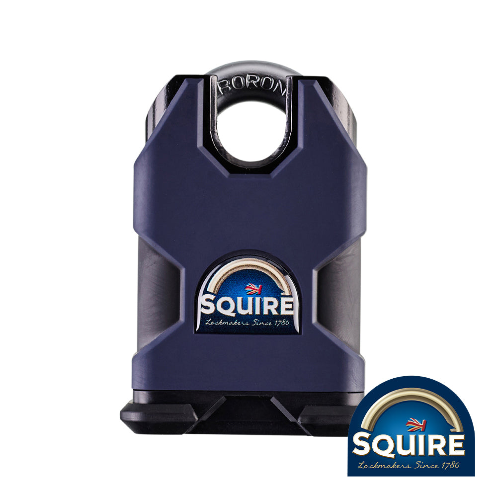 This is an image showing TIMCO Stronghold Padlock - Closed Shackle - SS50CP5 - 50mm - 1 Each Blister Pack available from T.H Wiggans Ironmongery in Kendal, quick delivery at discounted prices.
