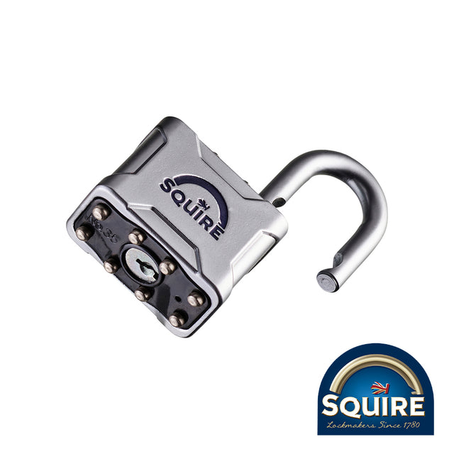This is an image showing TIMCO Vulcan Padlock - Open Shackle - VULCAN P4 40 - 40mm - 1 Each Blister Pack available from T.H Wiggans Ironmongery in Kendal, quick delivery at discounted prices.