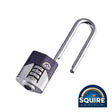 This is an image showing TIMCO Vulcan Combination Padlock - Boron 2.5" Long Shackle - VULCAN COMBI 50/2.5 - 50mm - 1 Each Blister Pack available from T.H Wiggans Ironmongery in Kendal, quick delivery at discounted prices.